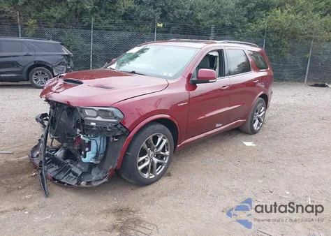 2021 Dodge Durango R/T Awd z USA, uszkodzony, nr VIN 1C4SDJCT1MC758278